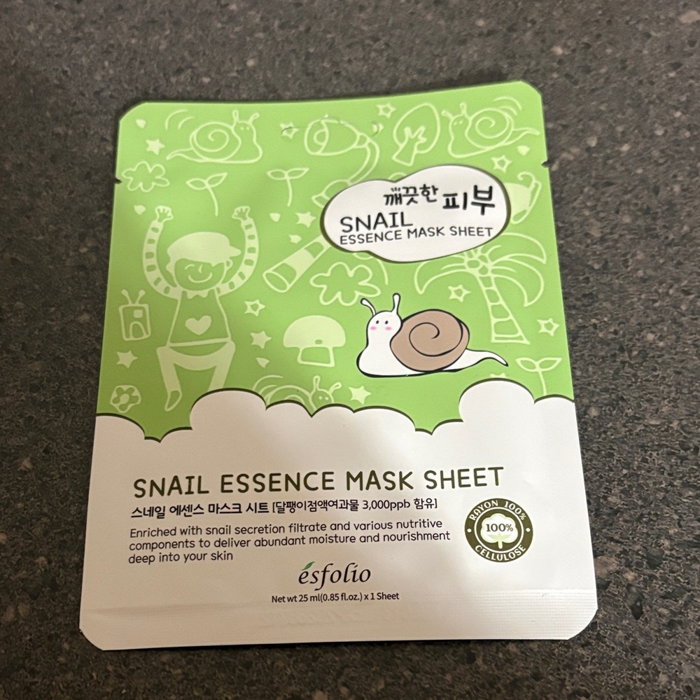 Snail Essence Mask Sheet Korean Skincare - esfolio